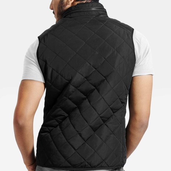 OLGYN Men’s Black Quilted Vest - Picture 2 of 4